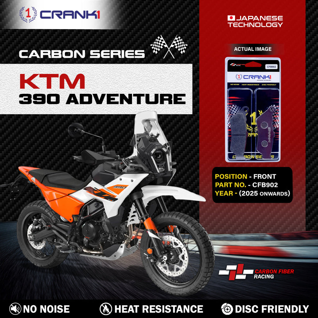 Carbon Brake Pads For KTM 390 Adventure (2025 Onwards) - Front - CFB902 - 1 Set - CRANK1