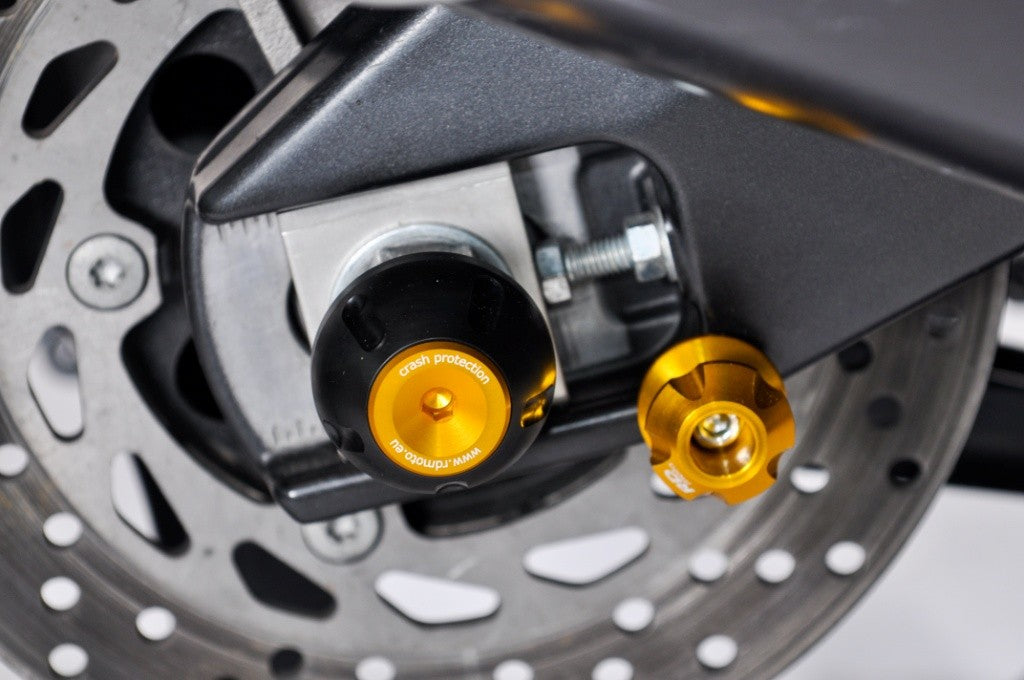 RD Moto PK1 Type Rear Spindle Crash Protector (Gold)