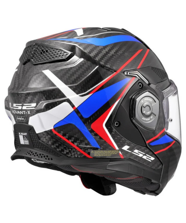 LS2 FF901 Advant X Solid Carbon Future II White Blue