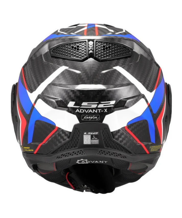 LS2 FF901 Advant X Solid Carbon Future II White Blue