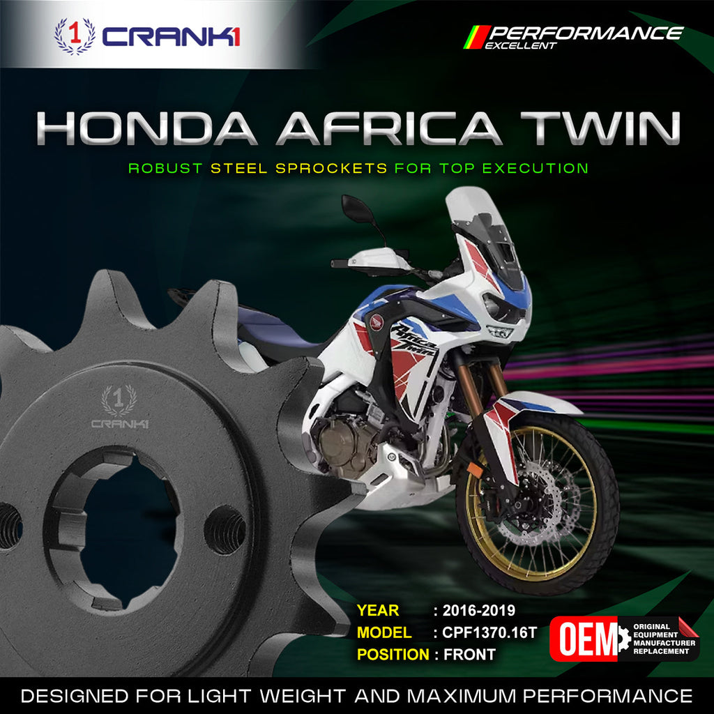 Sprocket For Honda Africa Twin (2016-2019) - Front - CPF1370.16T - CRANK1