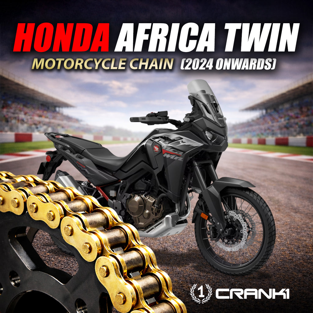 Chain For Honda Africa Twin (2024 Onwards) - 525 Pitch x 124 Links Gold (ZVMX)  - CRANK1