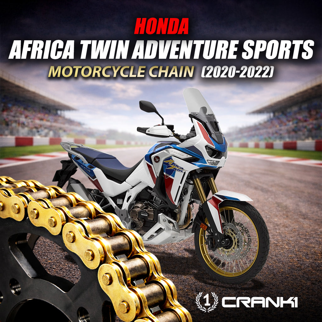 Chain For Honda Africa Twin Adventure Sports (2020-2022) - 525 Pitch x 124 Links Gold (ZVMX)  - CRANK1