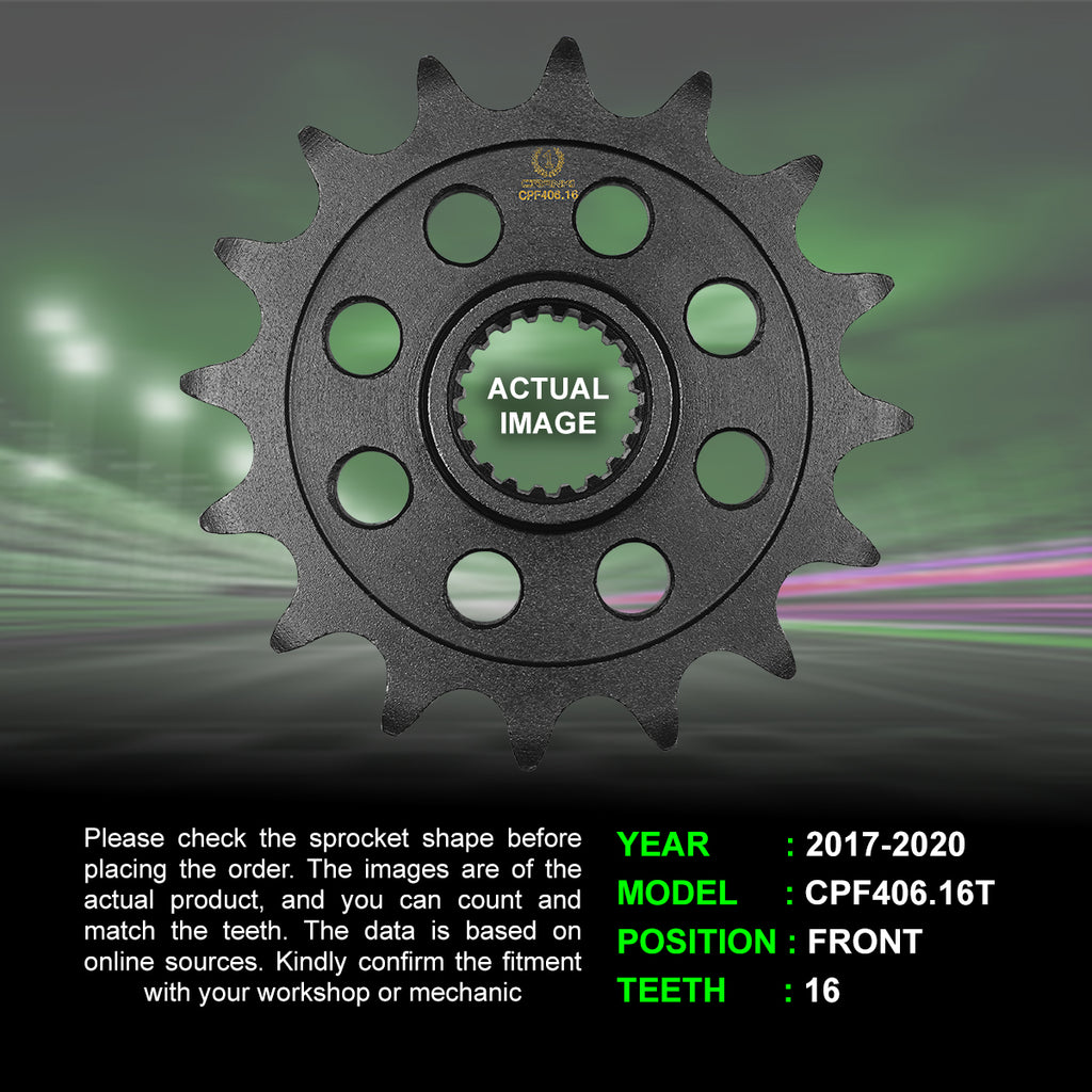 Sprocket For BMW G 310 GS (2017-2020) - Front - CPF406.16T - CRANK1