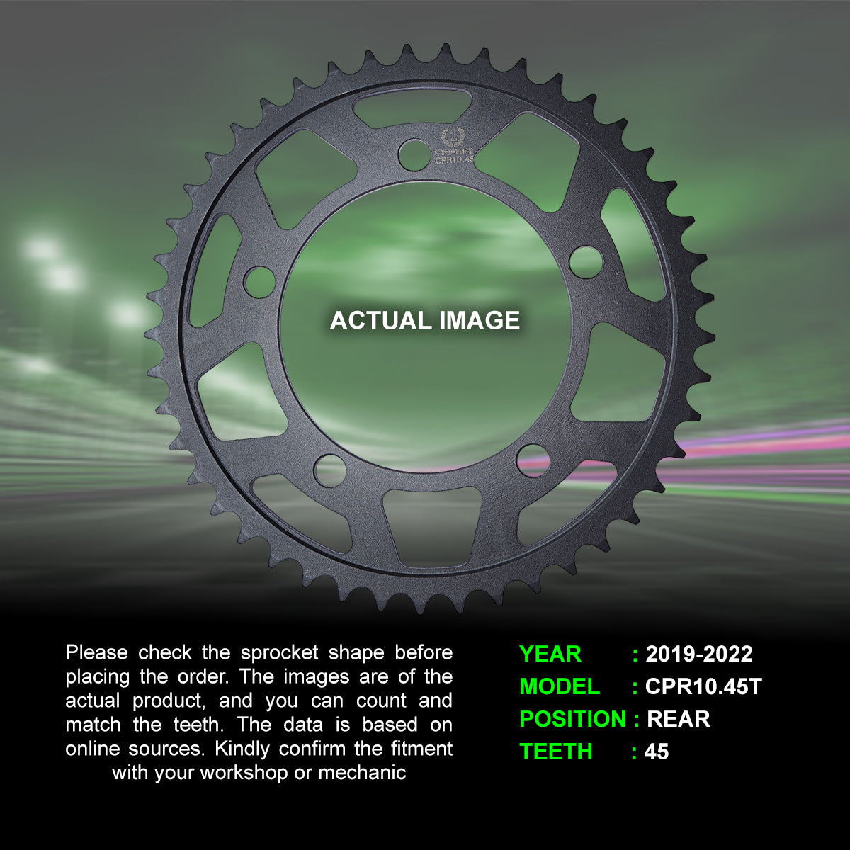 Chain And Sprocket Kit For BMW S 1000 RR (2019-2022) - CRANK1