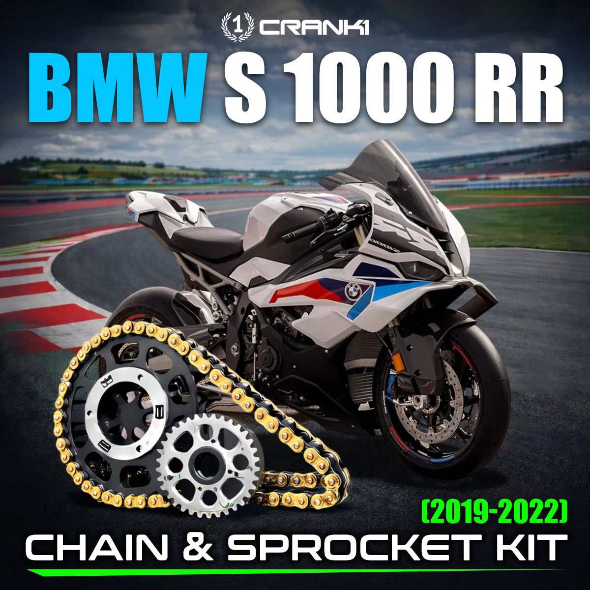 Chain And Sprocket Kit For BMW S 1000 RR (2019-2022) - CRANK1