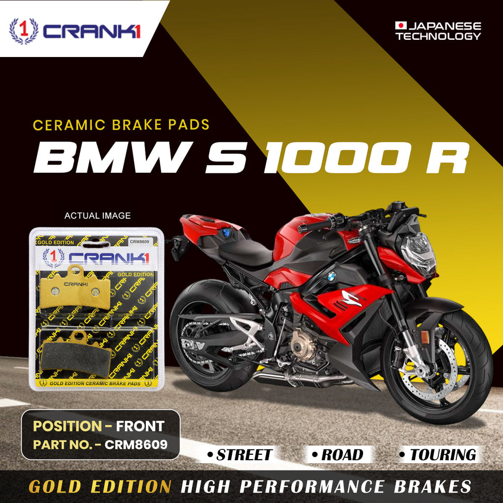 Ceramic Brake Pads For BMW S 1000 R - Front - CRM8609 - 1 Set - CRANK1