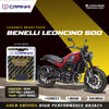 Ceramic Brake Pads For Benelli Leoncino 500 (2017-2020) - Rear - CRM371 - 1 Set - CRANK1