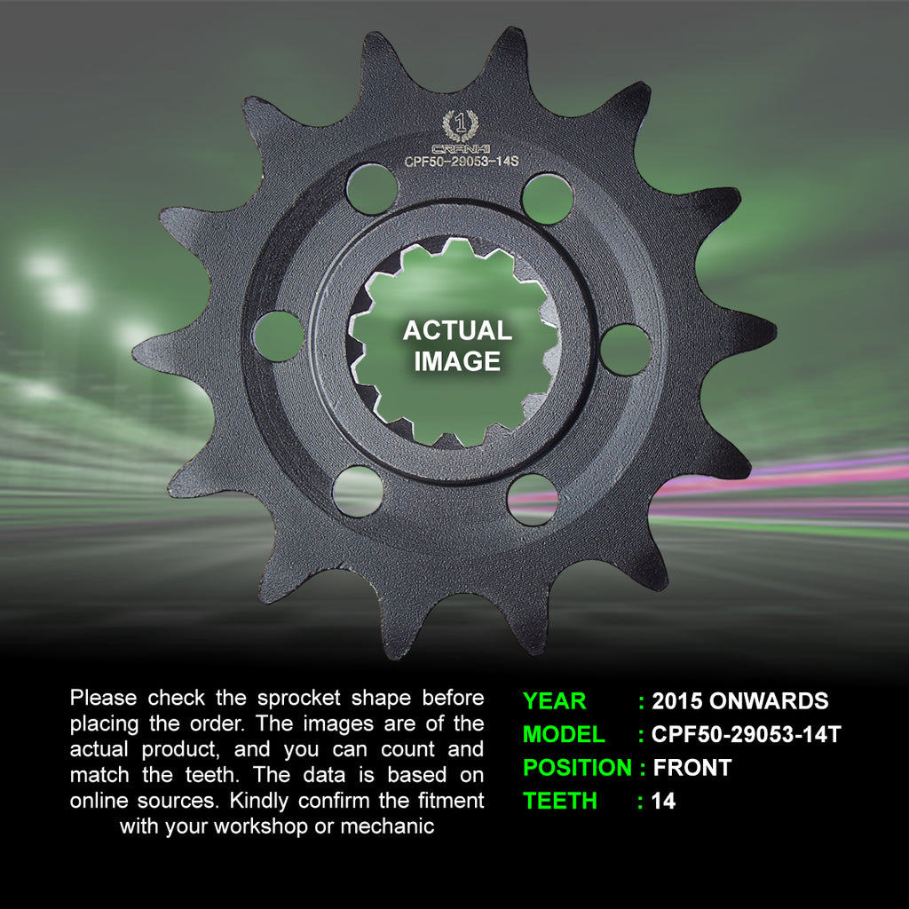 Chain And Sprocket Kit For Benelli TNT 300 (2015 Onwards) - CRANK1