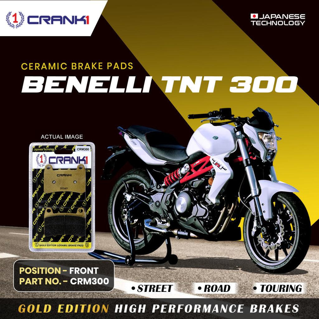 Ceramic Brake Pads For Benelli TNT 300 - Front - CRM300 - 1 Set - CRANK1