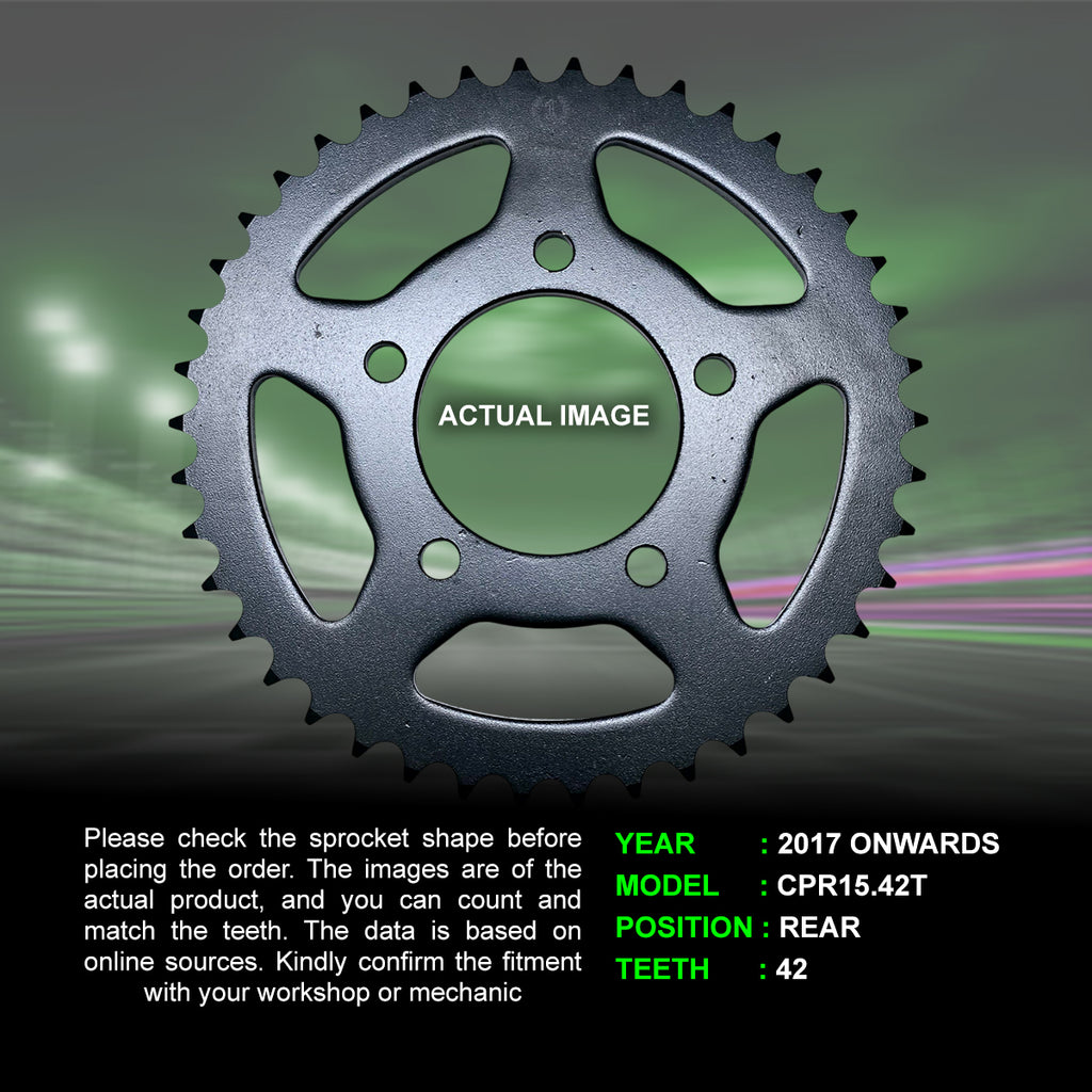 Chain And Sprocket Kit For Benelli TRK 502 (2017 Onwards) - CRANK1