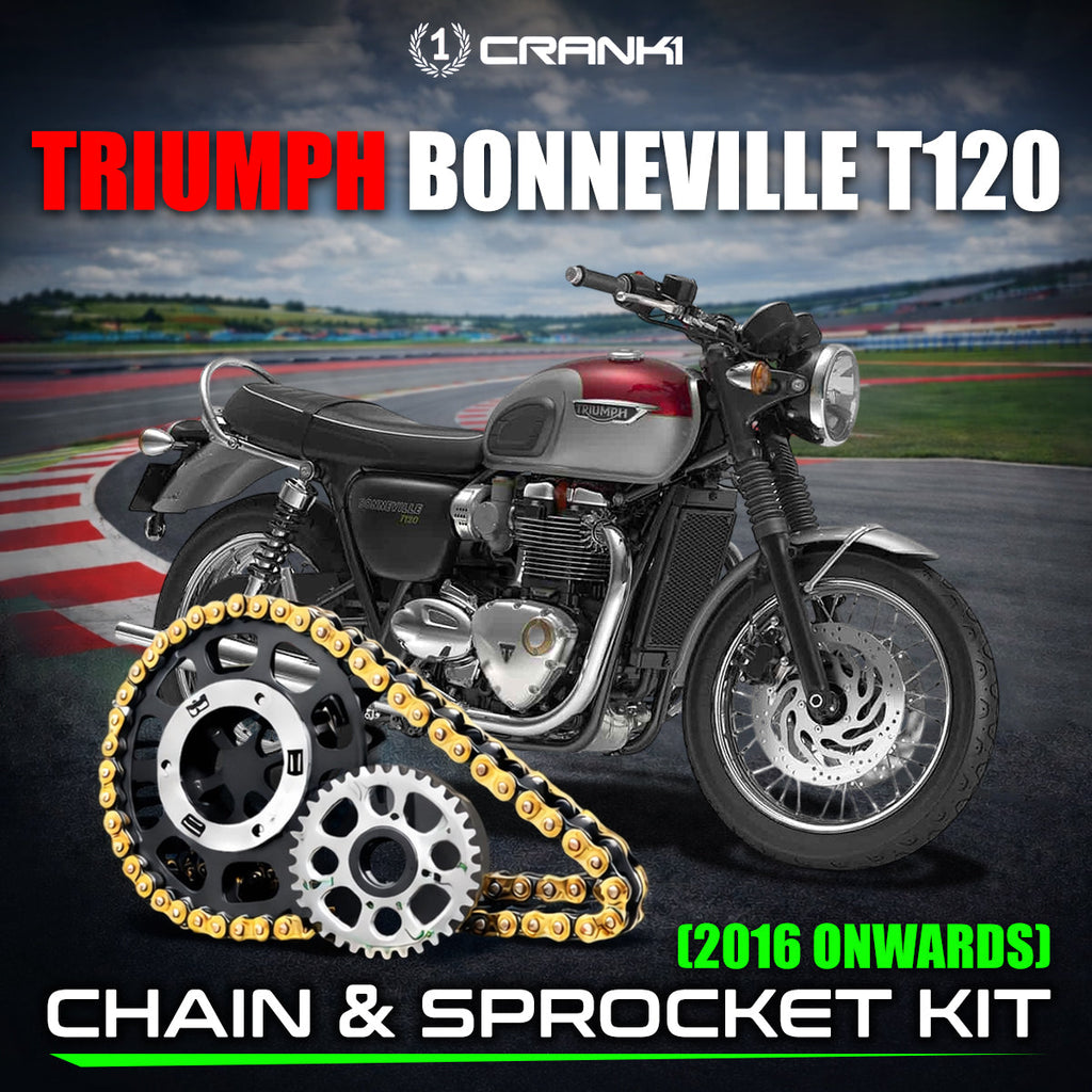 Chain And Sprocket Kit For Triumph Bonneville T120 (2016 Onwards) - CRANK1