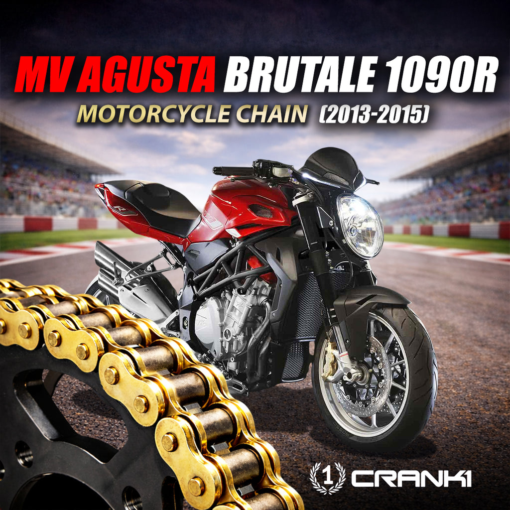Chain For MV Agusta Brutale 1090R ( 2013-2015) - 525 Pitch x 110 Links Gold (ZVMX) - CRANK1