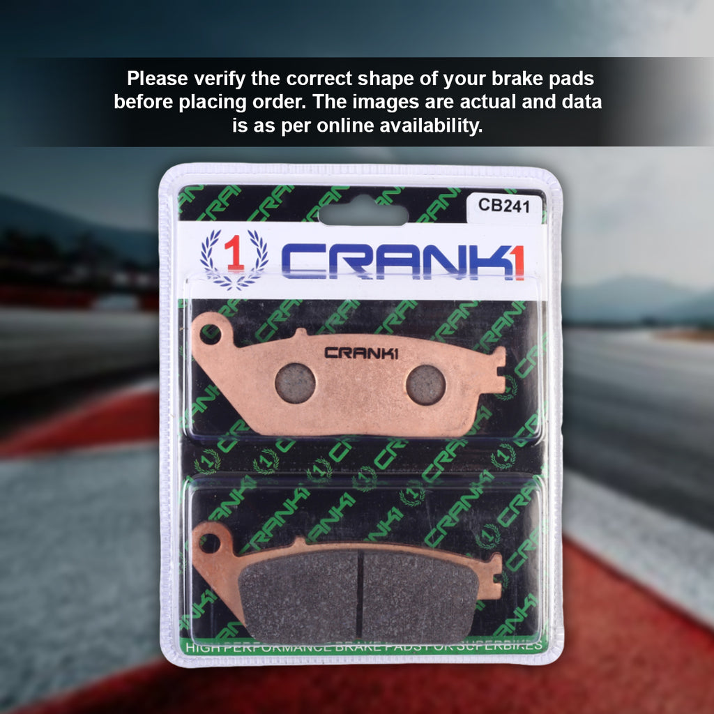 Sintered Brake Pads For Kawasaki Versys-X 300 (2017 Onwards) - Front - CB241 - 1 Set - CRANK1