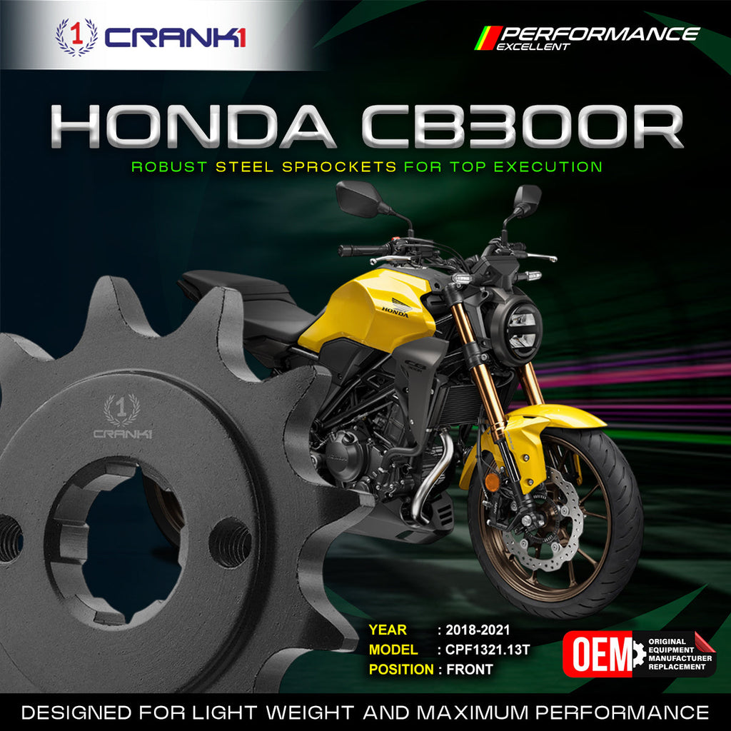 Sprocket For Honda CB 300R (2018-2021) - Front - CPF1321.13T - CRANK1