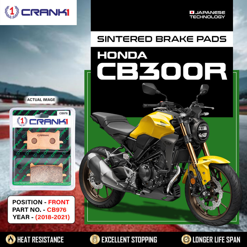 Sintered Brake Pads For Honda CB300R (2018-2021) - Front - CB976 - 1 Set - CRANK1