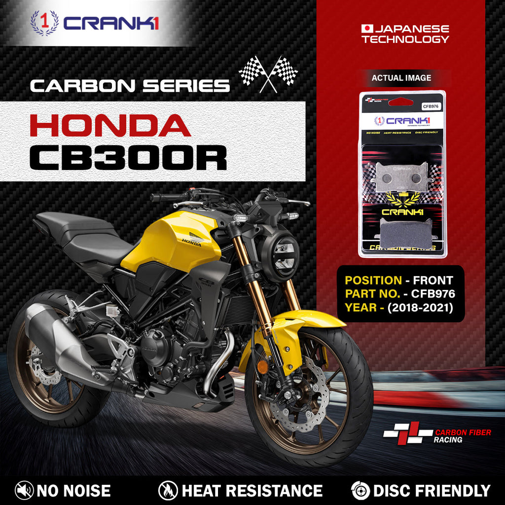Carbon Brake Pads For Honda CB300R (2018-2021) - Front - CFB976 - 1 Set - CRANK1
