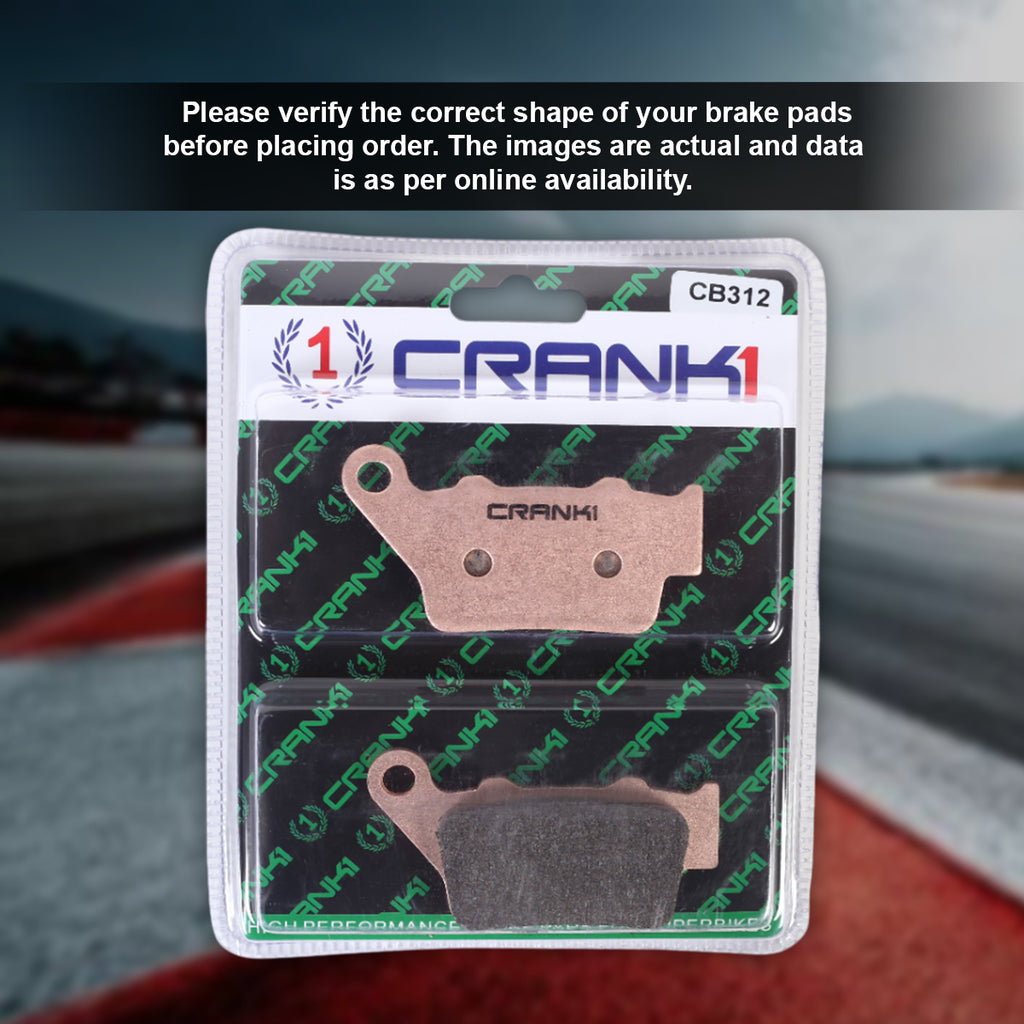 Sintered Brake Pads For Harley Davidson Pan America (2021 Onwards) - Rear - CB312 - 1 Set - CRANK1