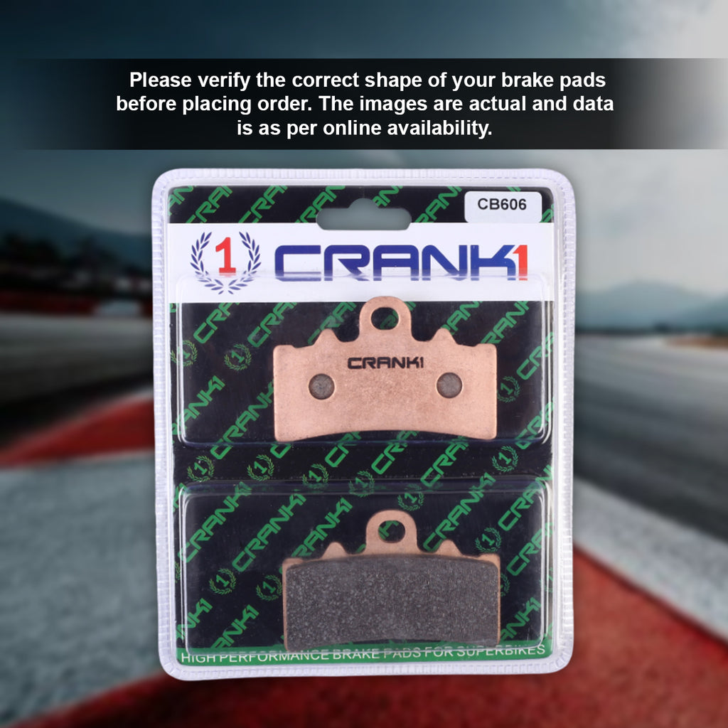 Sintered Brake Pads For Triumph Speed 400 - Front - CB606 - 1 Set - CRANK1