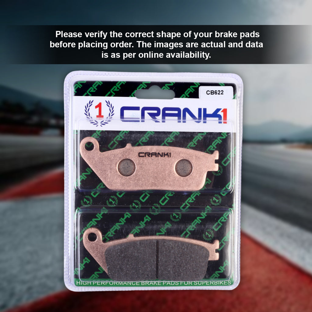 Sintered  Brake Pads For Triumph Tiger Sport 660 (2022 Onwards) - Front - CB622 - 2 Sets - CRANK1