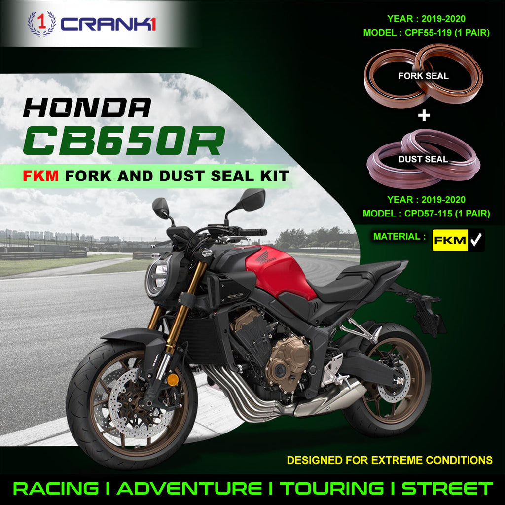 Fork And Dust Seals Kit For Honda CB650R (2019-2020) - CRANK1