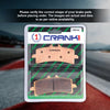 Sintered Brake Pads For Triumph Thruxton 1200 (2017-2020) - Front - CB744 - 2 Sets - CRANK1
