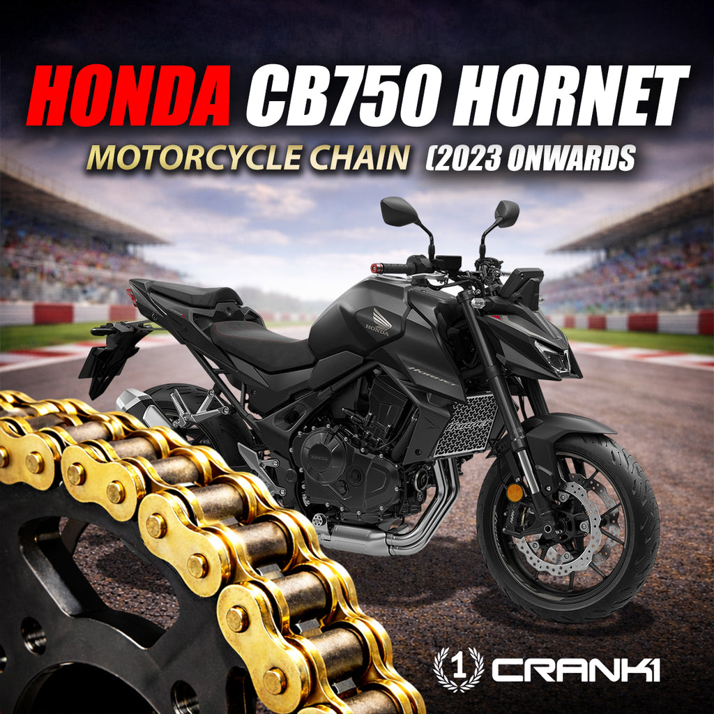 Chain For Honda CB750 Hornet (2023 Onwards) - 520 Pitch x 114 Links Gold (ZVMX) - CRANK1