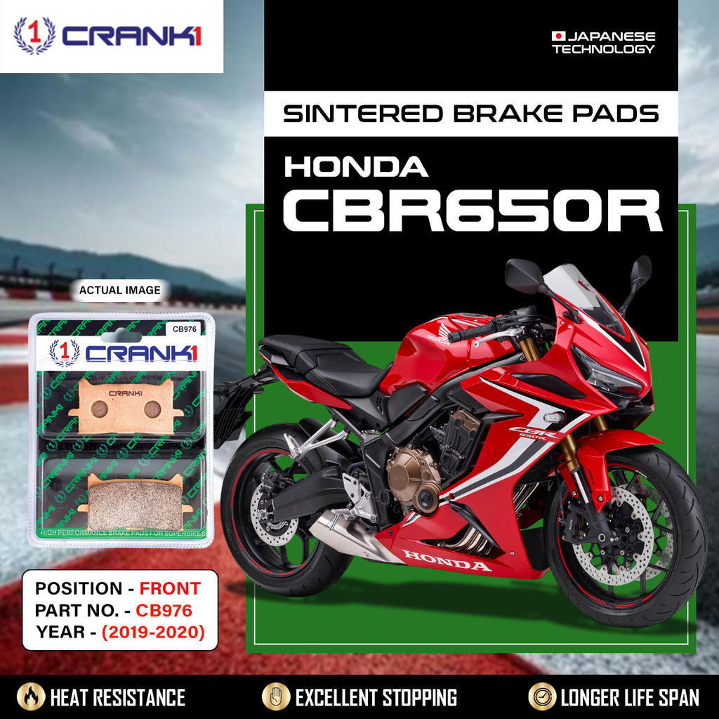 Sintered  Brake Pads For Honda CBR650R (2019-2020) - Front - CB976 - 2 Sets - CRANK1