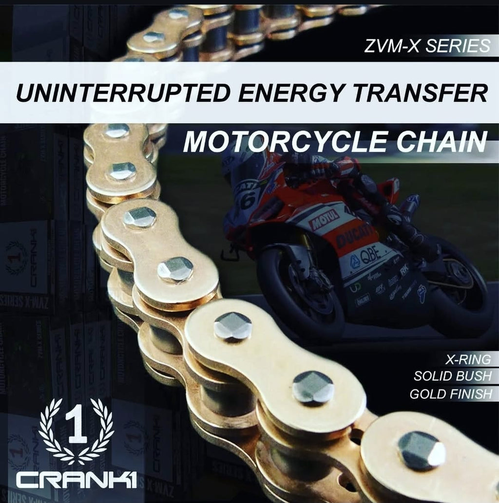 Chain For Triumph Trident 660 (2021) - 520 Pitch x 120 Links Gold (ZVMX) - CRANK1