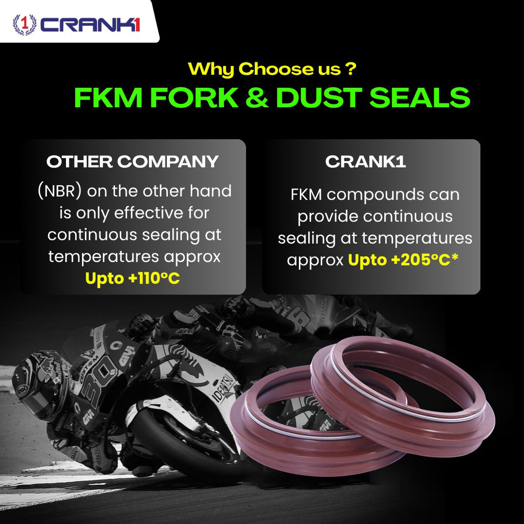Fork Dust Seals Pair For Triumph Rocket 3 Storm (2013-2019) - CPD57-102 - CRANK1