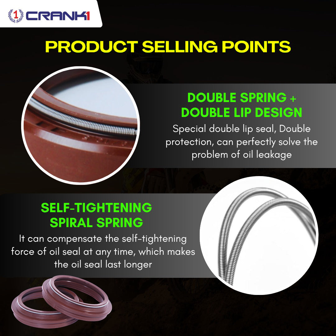 Fork And Dust Seals Kit For Yamaha YZF-R3 (2015 Onwards) - CRANK1