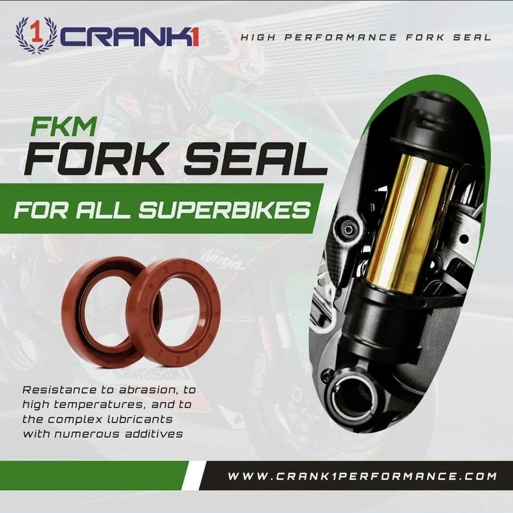 Fork Oil Seals Pair For Honda CBR1000RR Fireblade (2008-2013) - CPF55-120 - CRANK1