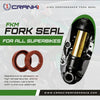 Fork Oil Seals Pair For Harley Davidson Dyna Street Bob (Upto 2018) - CPF55-129 - CRANK1