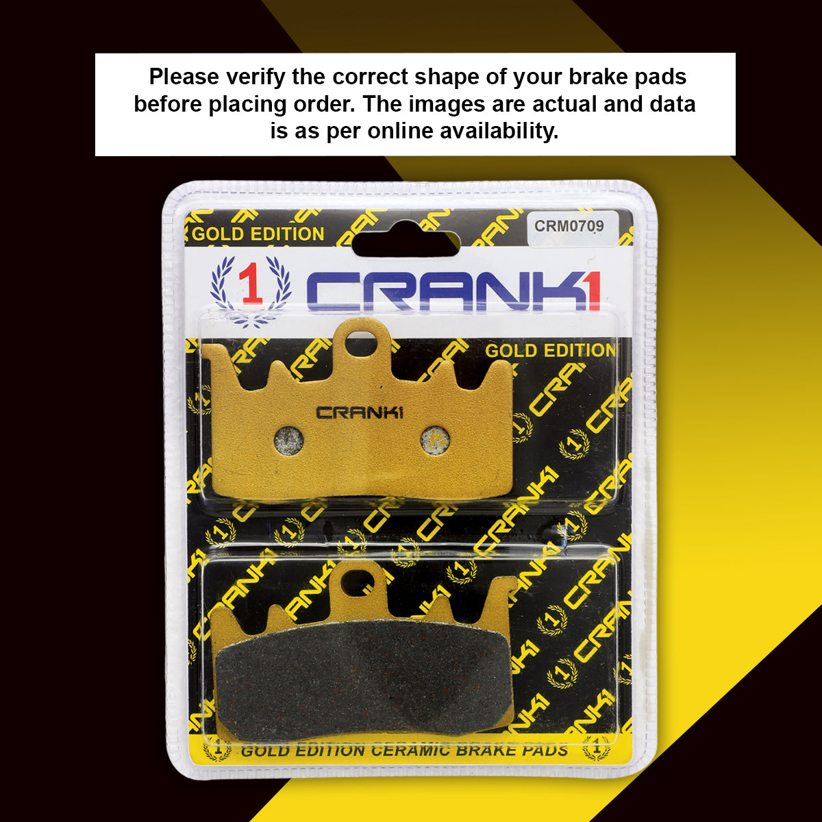 Ceramic Brake Pads For Ducati Monster 797 - Front - CRM0709 - 2 Sets - CRANK1