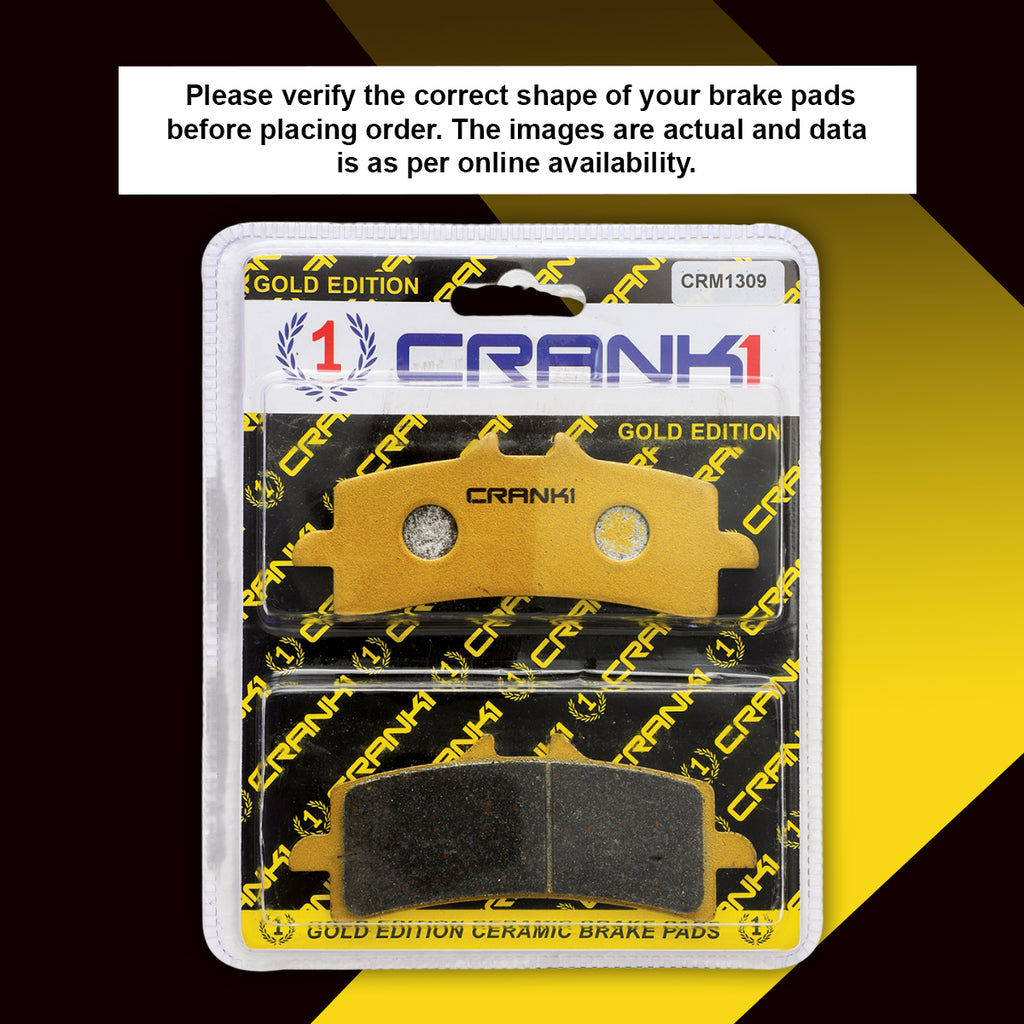 Ceramic Brake Pads For Ducati Streetfighter V4S - Front - CRM1309 - 2 Sets - CRANK1