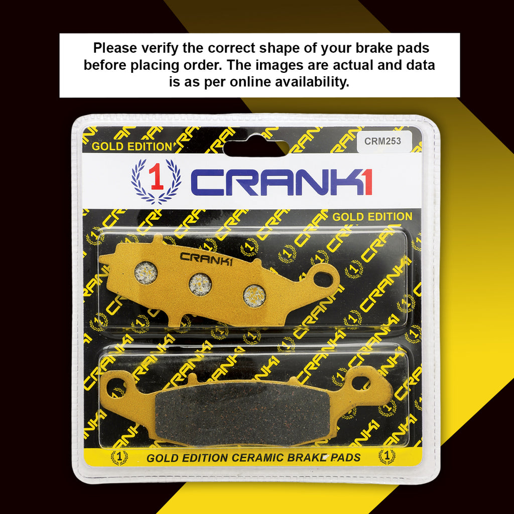 Ceramic Brake Pads For Suzuki V-Strom 650 (2017-2022) - Front - CRM534 + CRM253 - 2 Sets - CRANK1