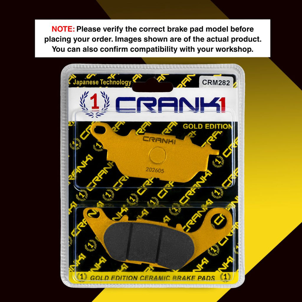 Ceramic Brake Pads For Yamaha R15 V2 - Front - CRM282 - 1 Set - CRANK1