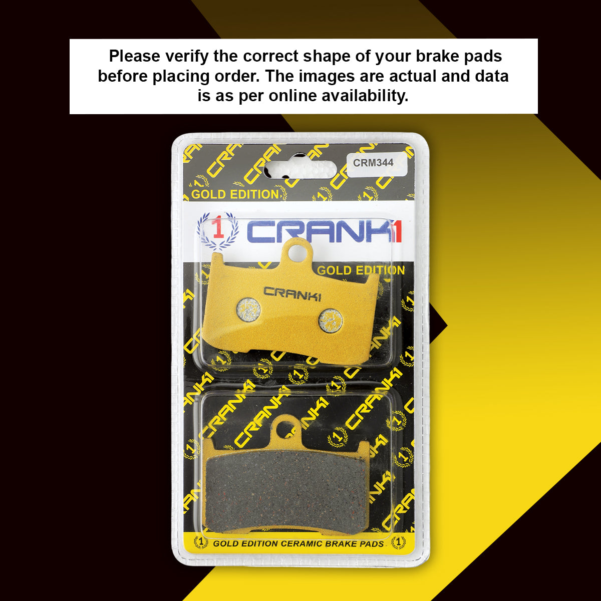 Ceramic Brake Pads For Kawasaki Z900 (2017-2025) - Front - CRM344 - 2 Sets - CRANK1