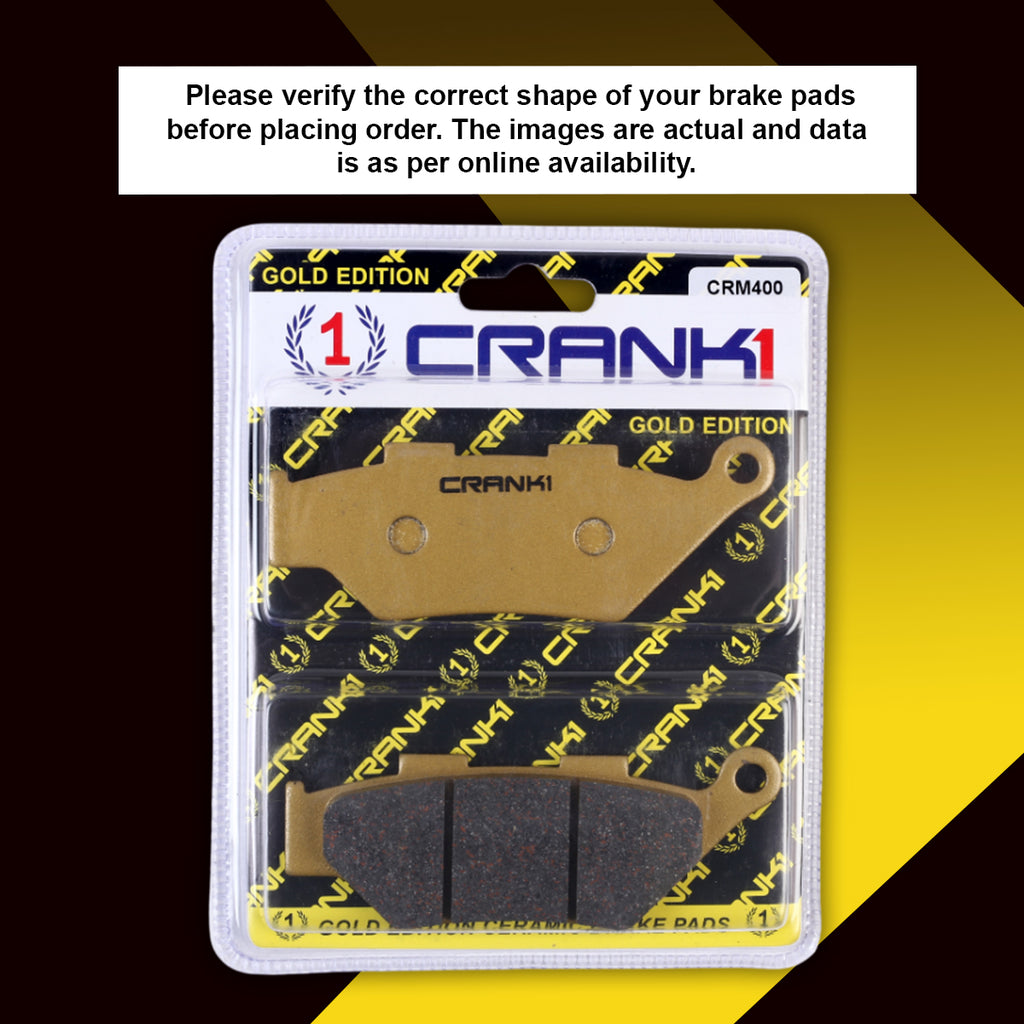 Ceramic Brake Pads For Benelli Imperiale 400 - Front - CRM400 - 1 Set - CRANK1