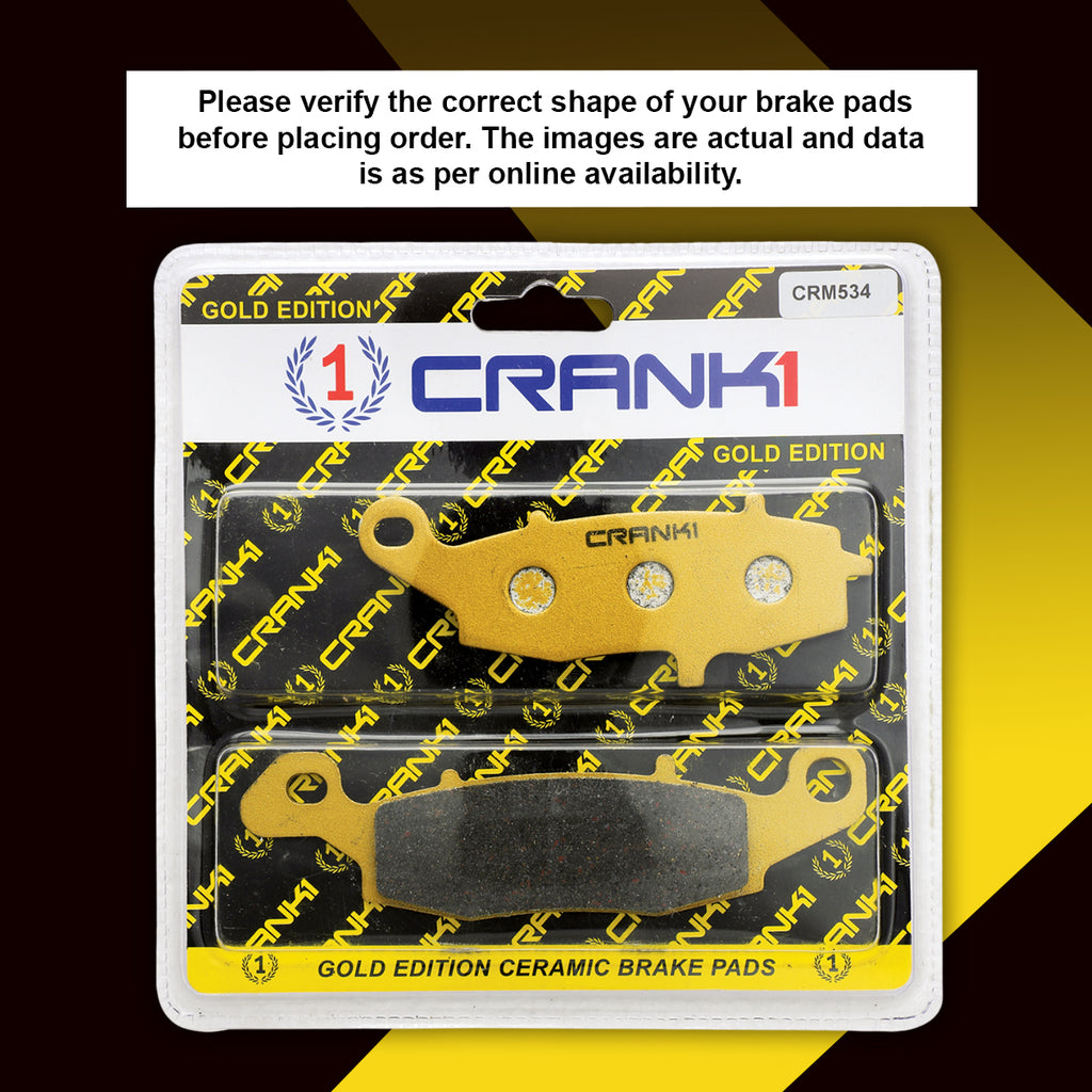 Ceramic Brake Pads For Suzuki V-Strom 650 (2017-2022) - Front - CRM534 + CRM253 - 2 Sets - CRANK1