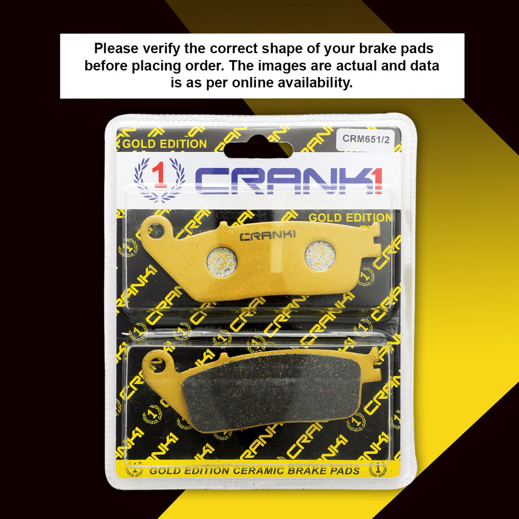 Ceramic Brake Pads For Triumph Street Twin - Front - CRM651/2 - 1 Set - CRANK1