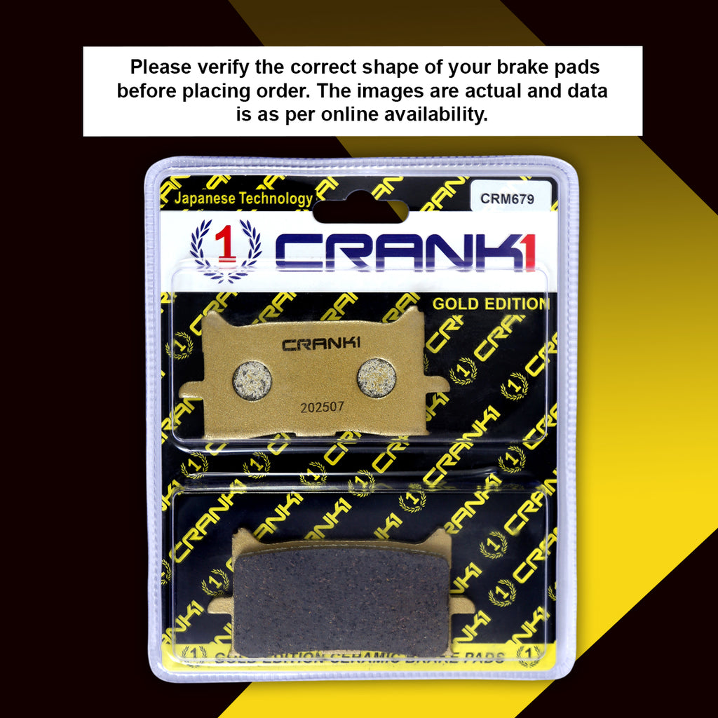 Ceramic Brake Pads For Honda CBR650R - Front - CRM679 - 2 Sets - CRANK1