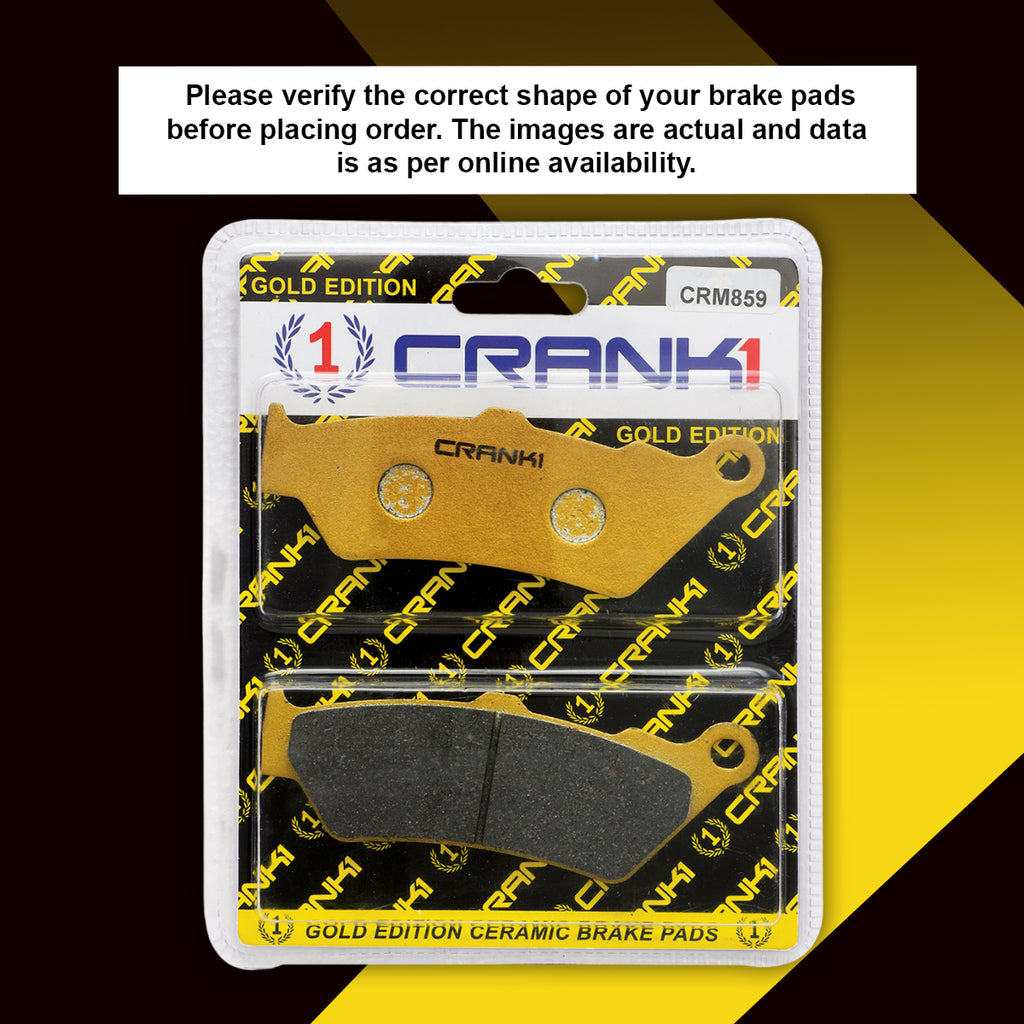 Ceramic Brake Pads For Royal Enfield Interceptor 650 - Front - CRM859 - 1 Set - CRANK1
