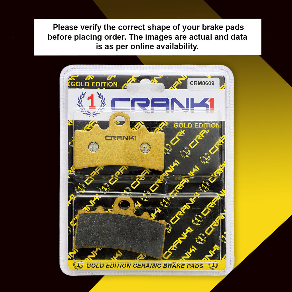 Ceramic Brake Pads For Triumph Speed 400 - Front - CRM8609 - 1 Set - CRANK1
