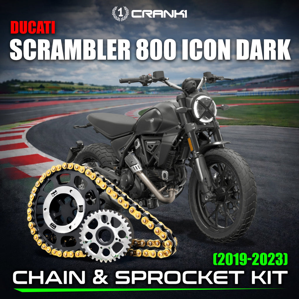 Chain And Sprocket Kit For Ducati Scrambler 800 Icon Dark (2019-2023) - CRANK1