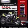 Carbon Brake Pads For Bajaj Dominar 250 - Front - CFB606 - 1 Set - CRANK1