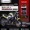 Carbon Brake Pads For Bajaj Dominar 250 - Rear - CFB312 - 1 Set - CRANK1