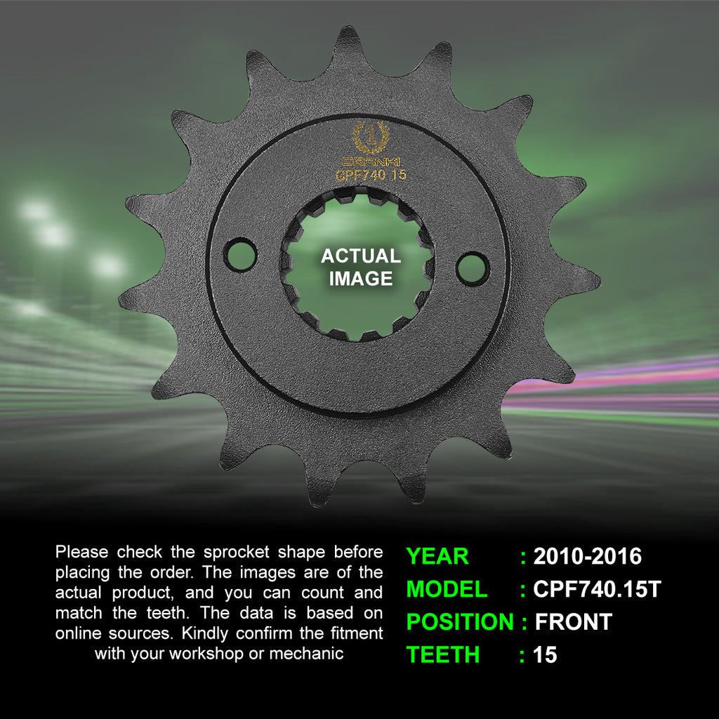 Sprocket For Ducati Monster 796 (2010-2016) - Front - CPF740.15T - CRANK1