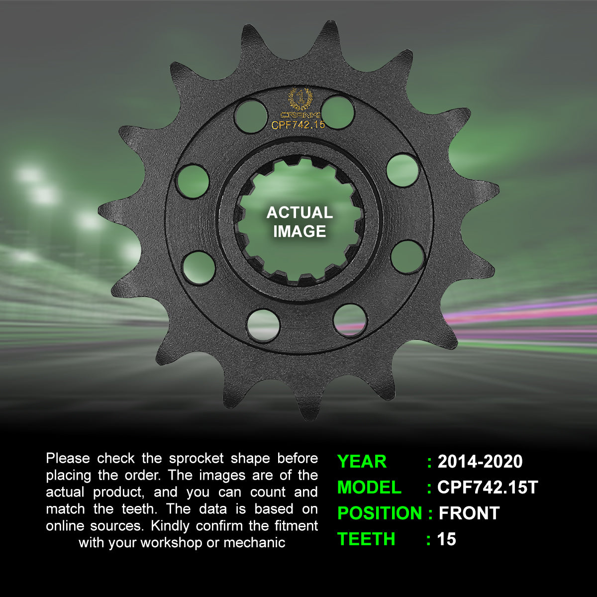 Chain And Sprocket Kit For Ducati Monster 821 (2014-2020) - CRANK1