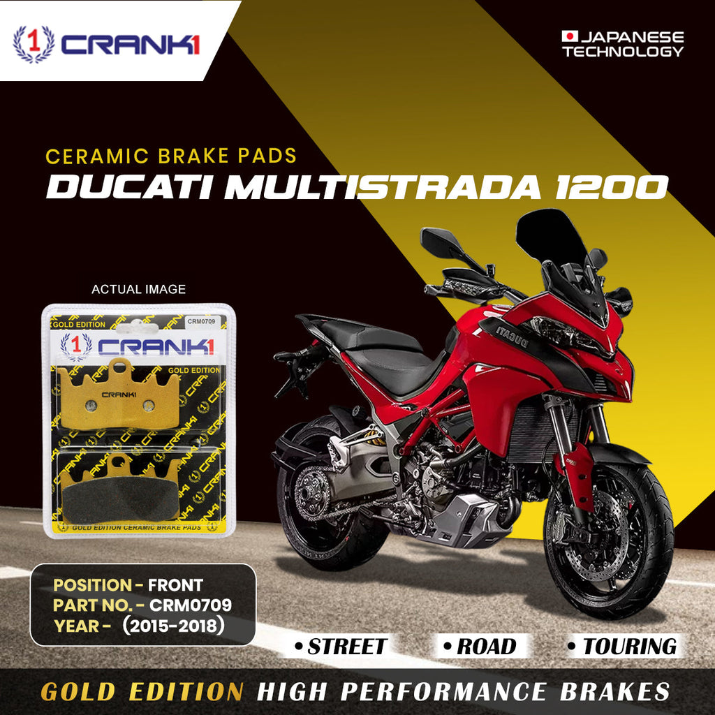 Ceramic Brake Pads For Ducati Multistrada 1200 (2015-2018) - Front - CRM0709 - 2 Sets - CRANK1